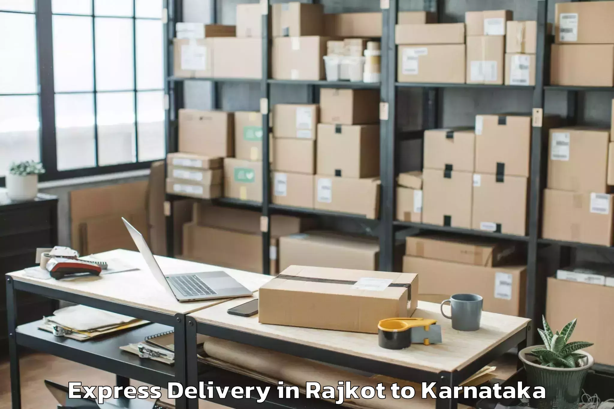 Professional Rajkot to Garuda Swagath Mall Express Delivery